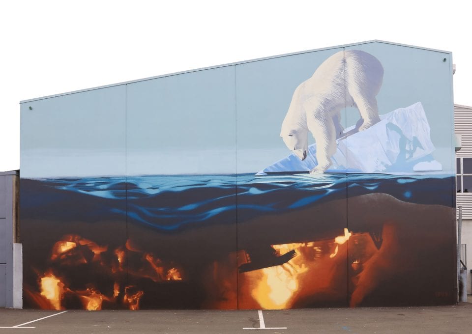 tre packard pangea seed sea walls ocean activism conservation artivism polar bear public art