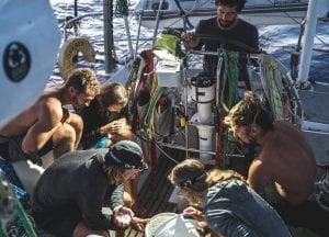 The Vortex Swim Crew marine debris ocean microplastics counting