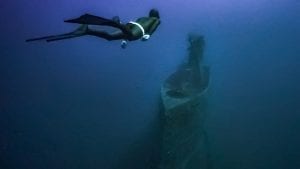 HMS Perseus freedive submarine wreck freediving
