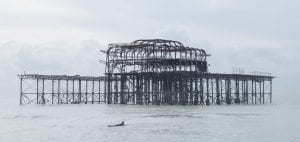Brighton West Pier wreck Will Appleyard UK sea surfer