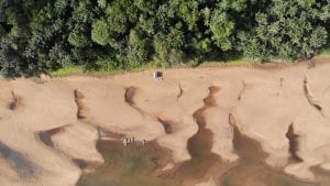 Essequibo kayaks drone shot Jon WIlliams