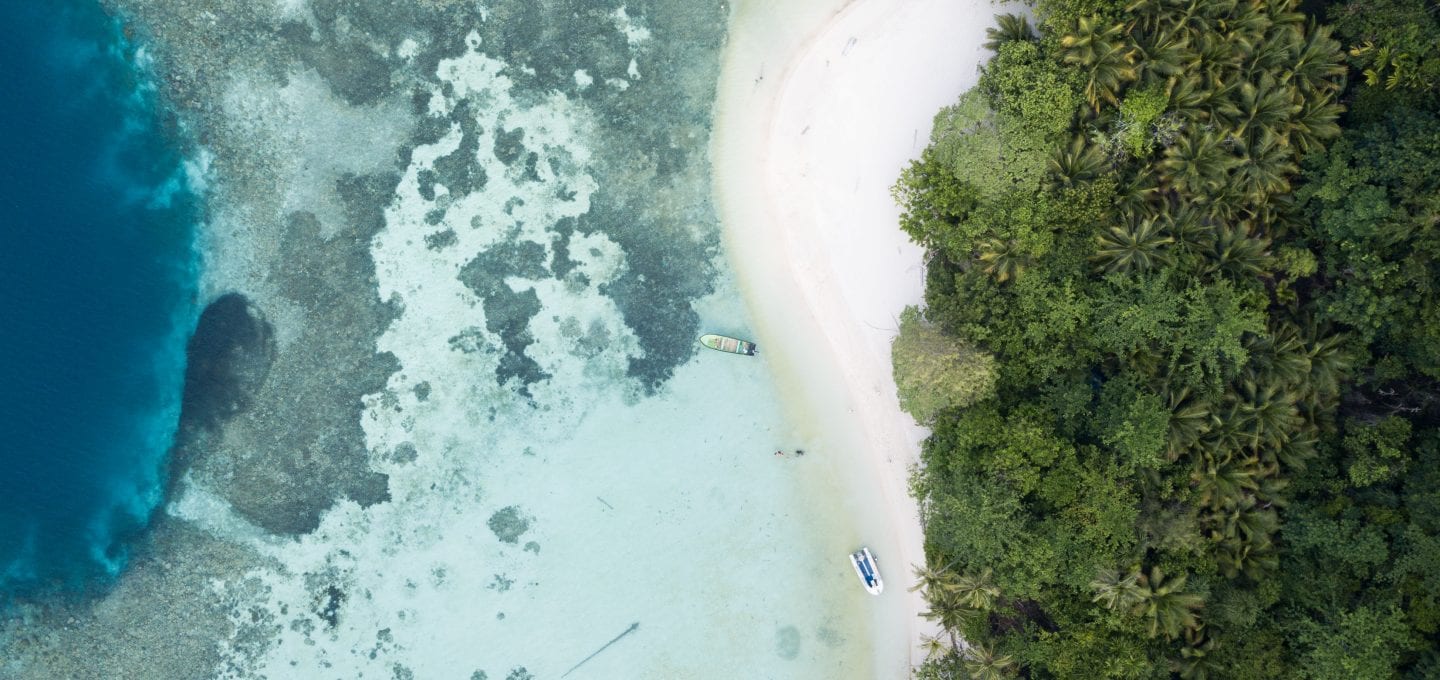 Indonesia plastic pollution Banda drone