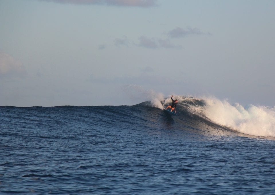 surfing in Madagascar surfer