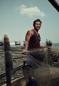 Tom Barnes Indonesia fishing net