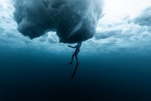 Ice diving, Canada, freediving