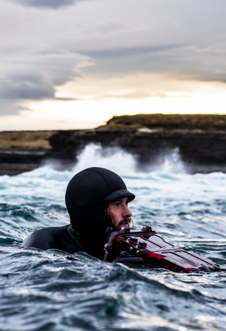 ACOTE extreme surfing iceland underwater filming